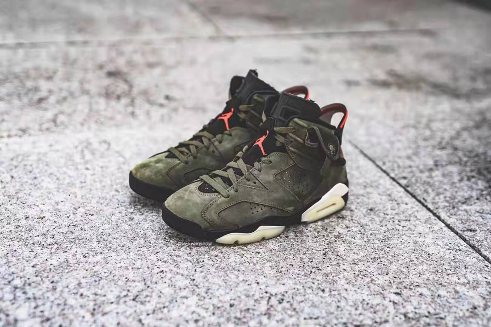 x Air Jordan 6 AJ6TS 3M Olive Shoes